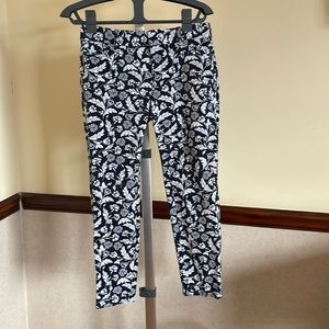 Banana Republic Women’s Blue & White Floral Dress Pant